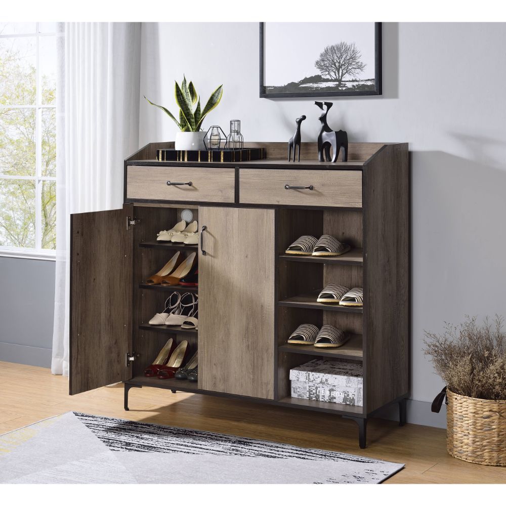Pavati - 48" Shoe Cabinet - Rustic Gray Oak