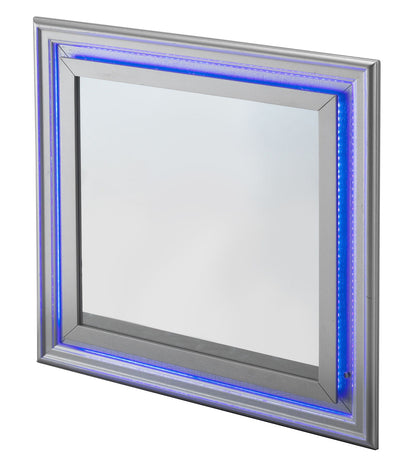 Lorana - 38" Mirror WIth LED - Silver Champagne