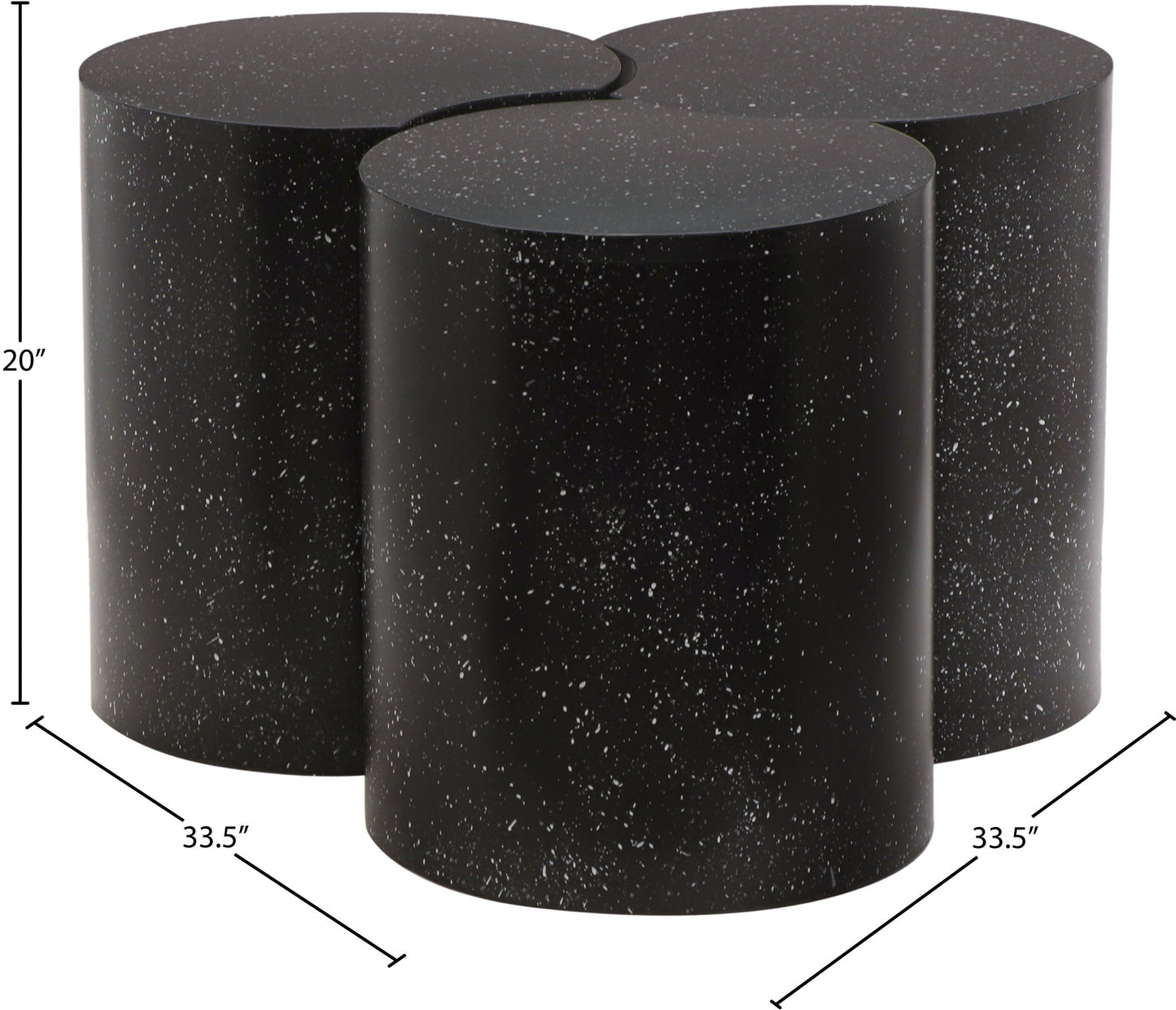 Dimple - 3 Piece Modular Coffee Table - Terazzo Finish