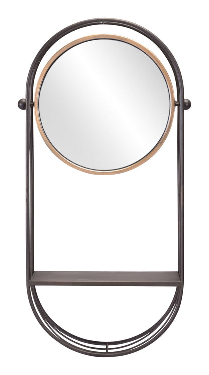 Saroni - Mirror Shelf - Gray
