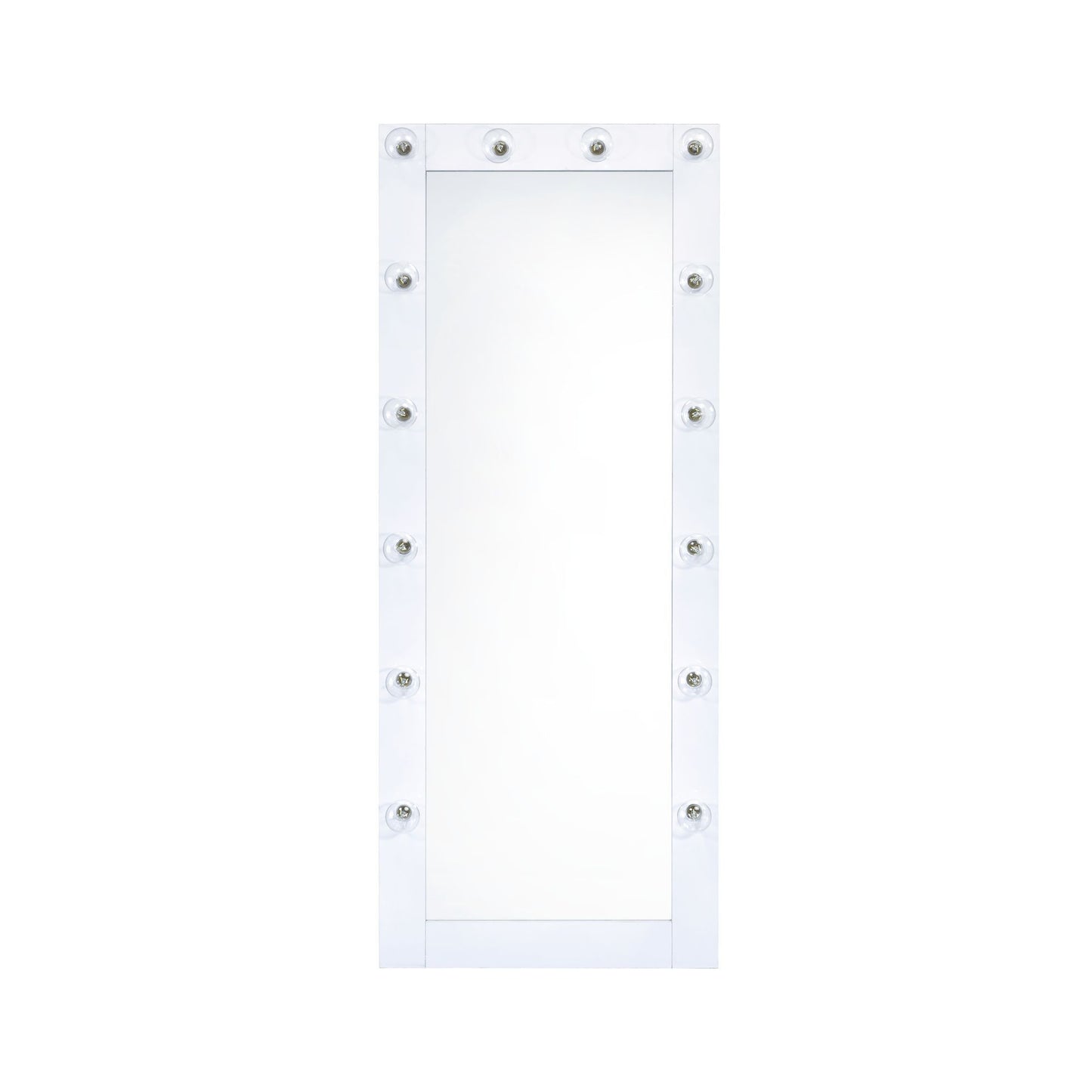 Lindy - Floor Mirror with Lights - White