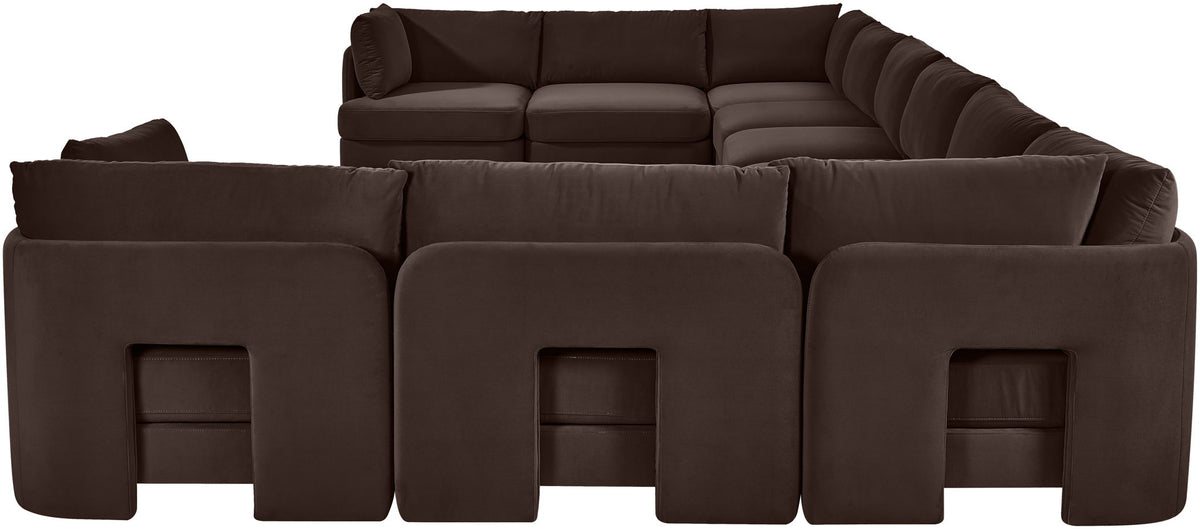 Hammond - Velvet Performance Fabric Upholstered 10 Piece Sectional