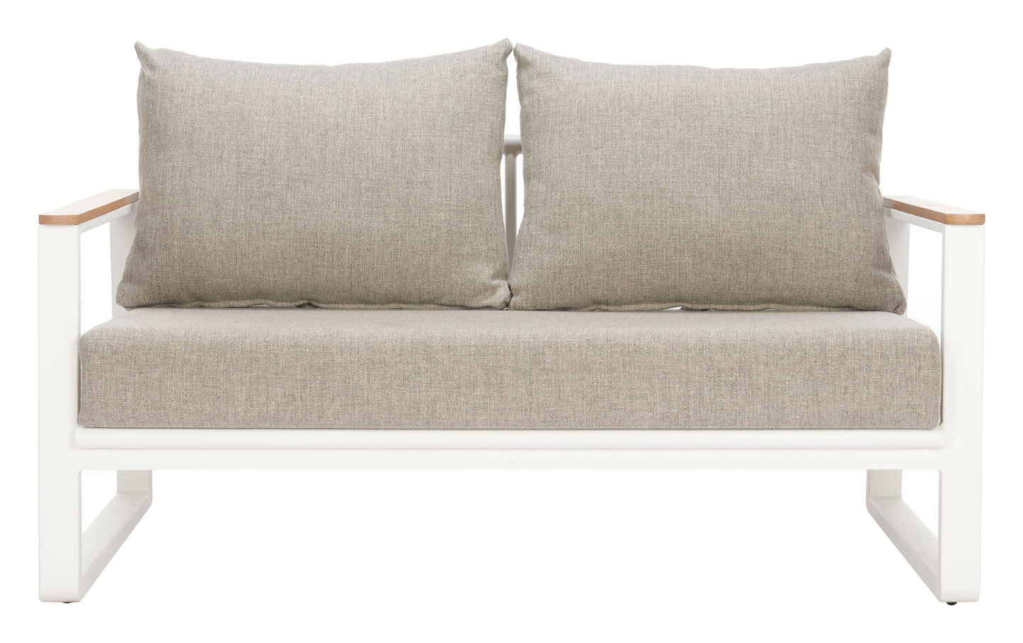 Welt - Outdoor Sofa - Taupe / White