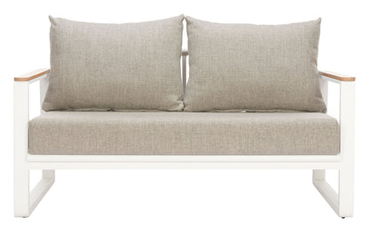 Welt - Outdoor Sofa - Taupe / White