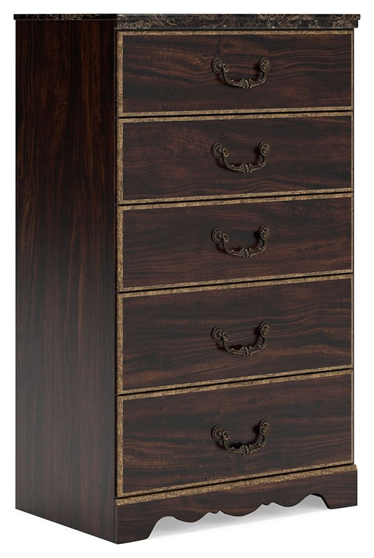 Glosmount - Two-tone - Five Drawer Chest