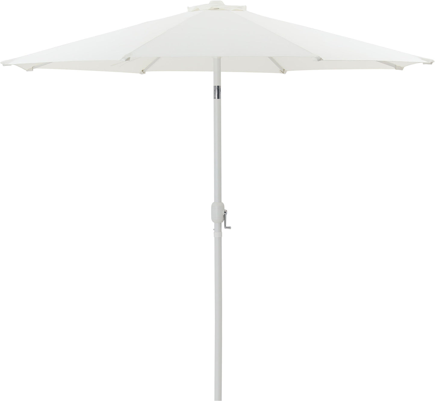 Fiji - Aluminum Patio Umbrella With Round Black And White Base