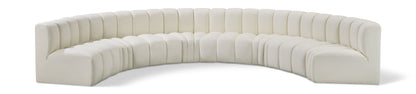 Arc - Faux Leather 8 Piece U-Shaped Modular Sofa