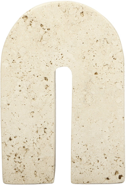 Phillipe - Genuine Travertine Bookend