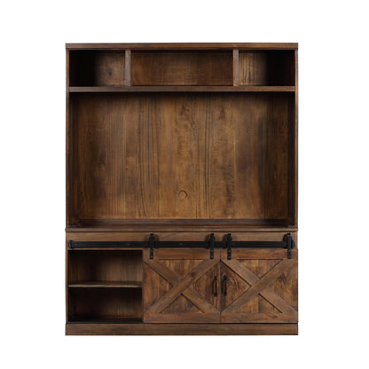 Dawson - Entertainment Center - Rustic Brown