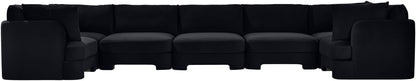 Hammond - Velvet Performance Fabric Upholstered 7 Piece U-Shaped Sectional