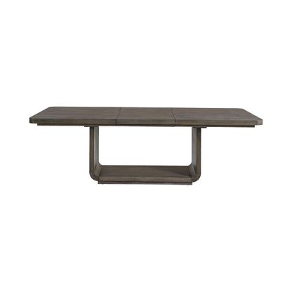 Hollywood Park - Rectangular Dining Table With Leaf - Dark Gray