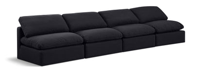 Indulge - Linen 4 Seat Modular Armless Sofa
