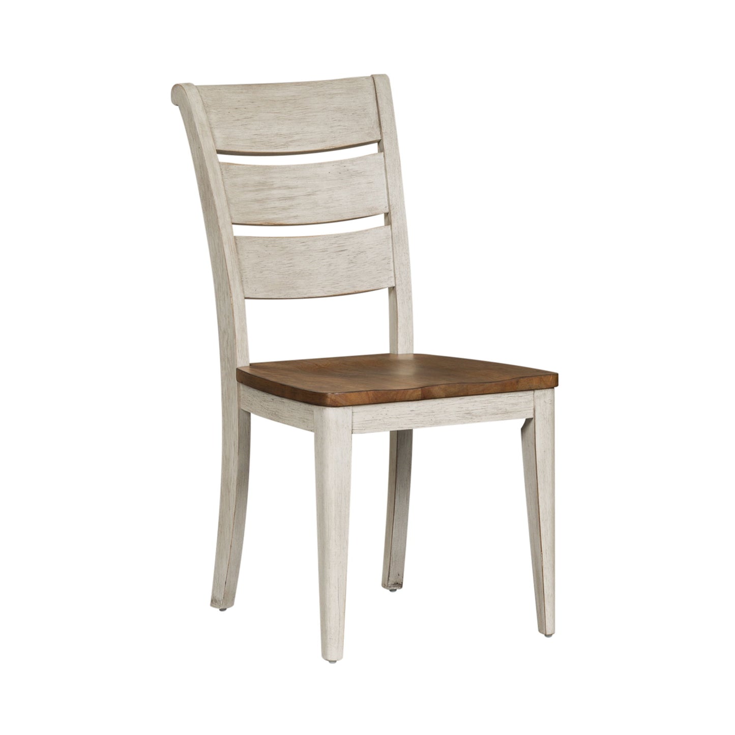 Farmhouse Reimagined - Ladder Back Side Chair - White