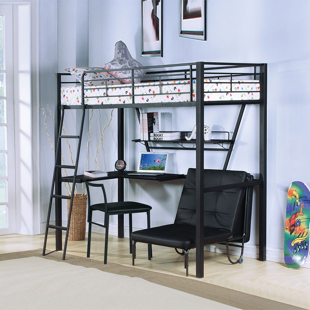 Senon Twin Size Loft Bed - Thumbnail 2