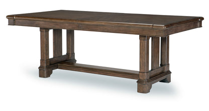 Stafford - Trestle Dining Table - Dark Brown