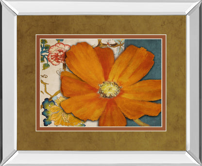 Summer In Paris Il By Lanie Loreth - Mirror Framed Print Wall Art - Orange