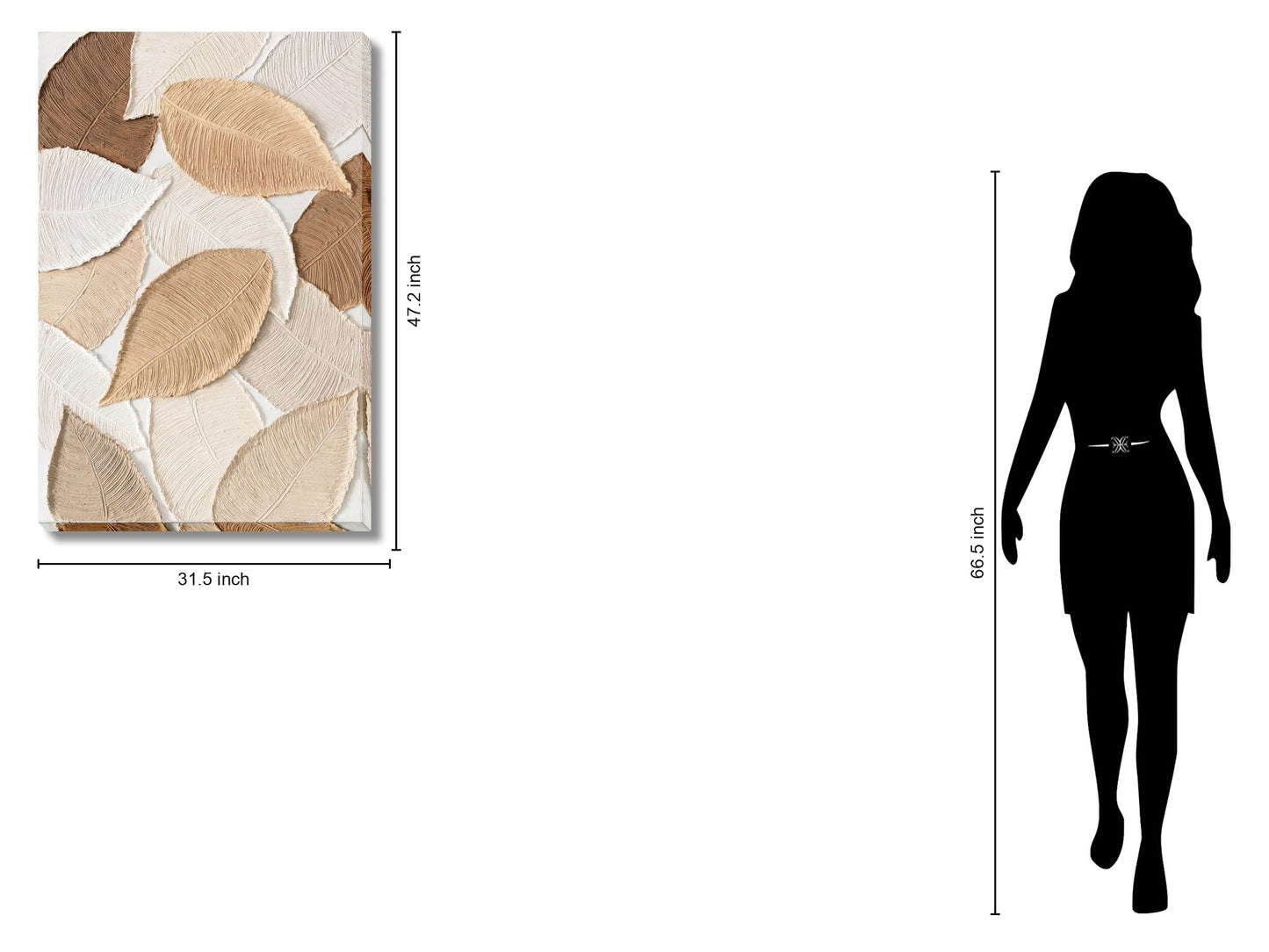 Textured Autumn Whimsy - 32" x 47" Framed Wall Art