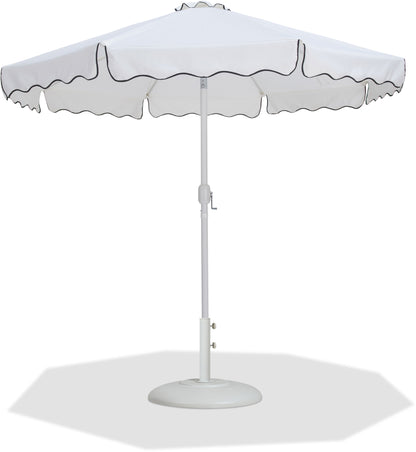 Amalfi - Patio Umbrella - White Base / White Pole