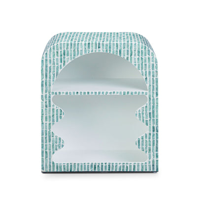 Jess - Capiz Shell Nightstand - Blue