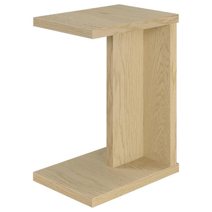 Clower - Engineered Wood C-Shaped Sofa Side Table
