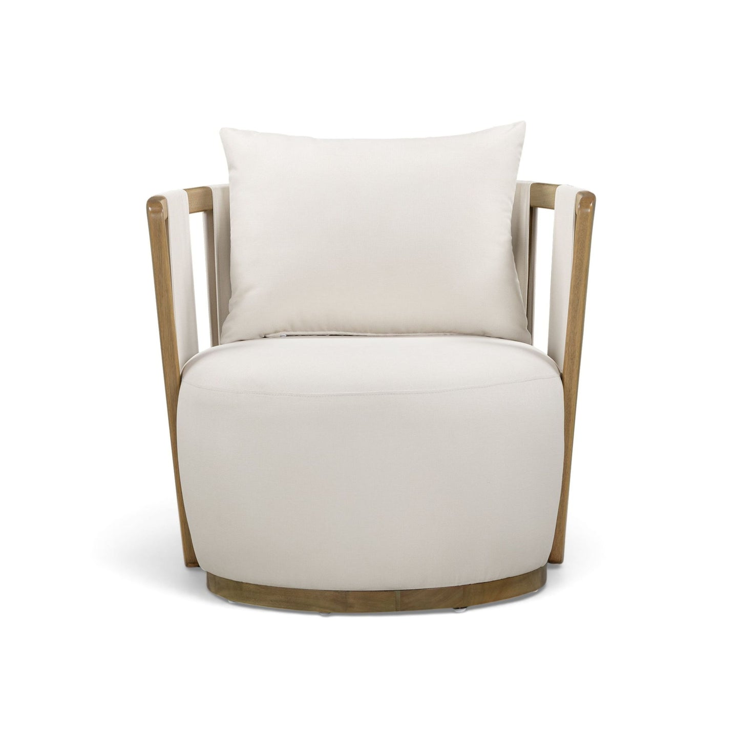 Paolo - Fabric Outdoor Accent Chair - Cream