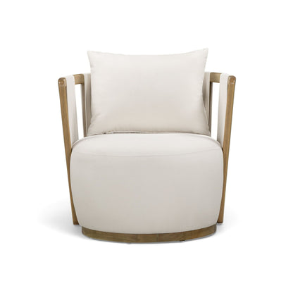 Paolo - Fabric Outdoor Accent Chair - Cream