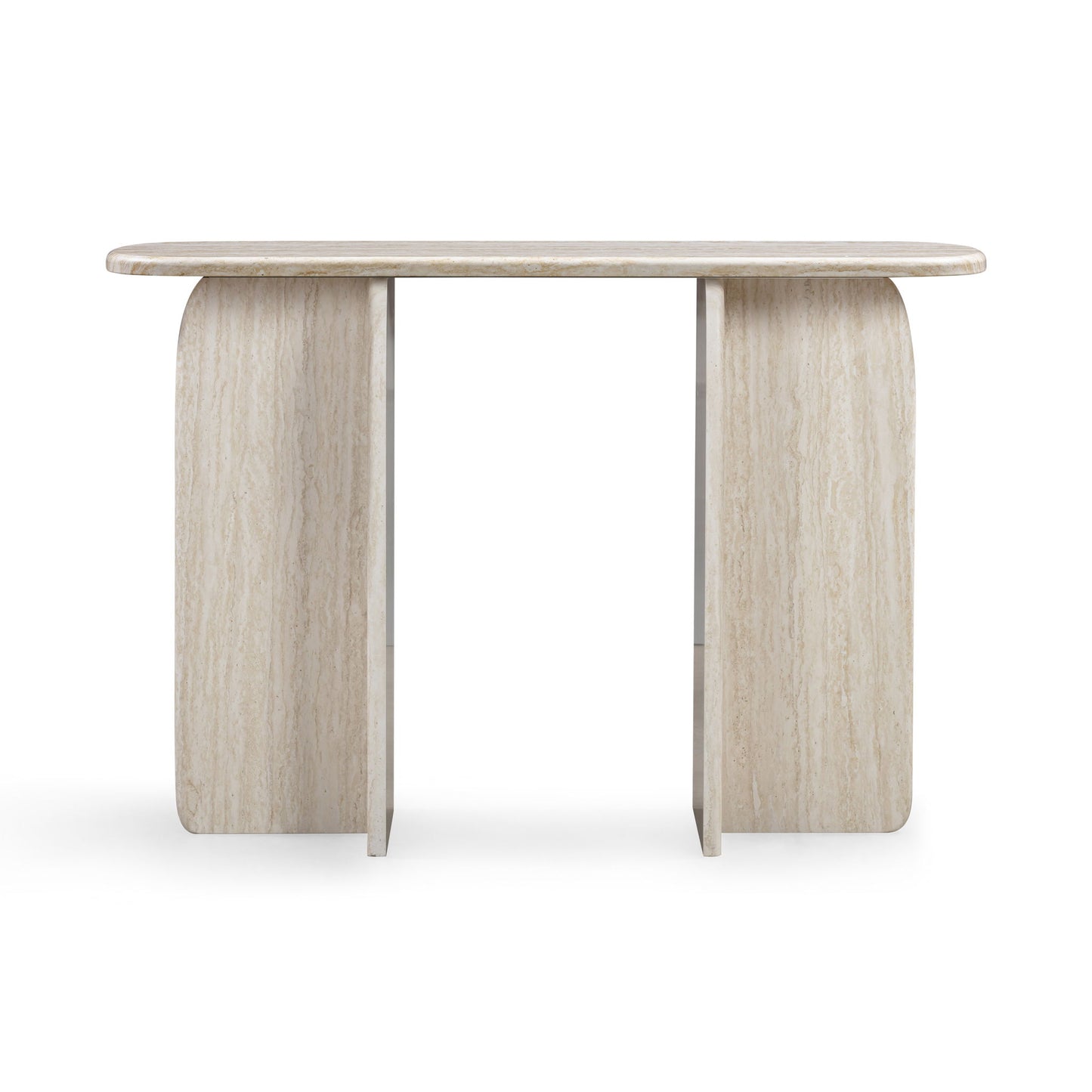 Clementine - Console Table - Travertine