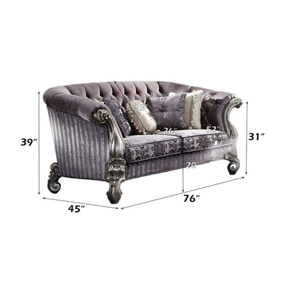 Versailles - Loveseat With 5 Pillows