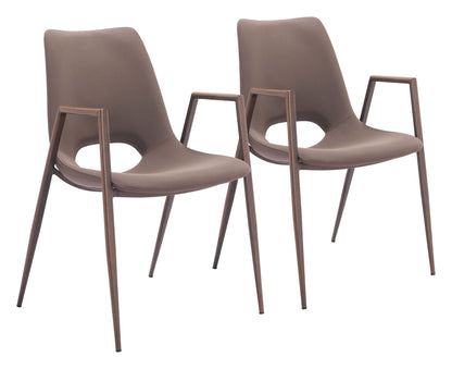 Desi - Dining Chair Walnut Legs (Set of 2)