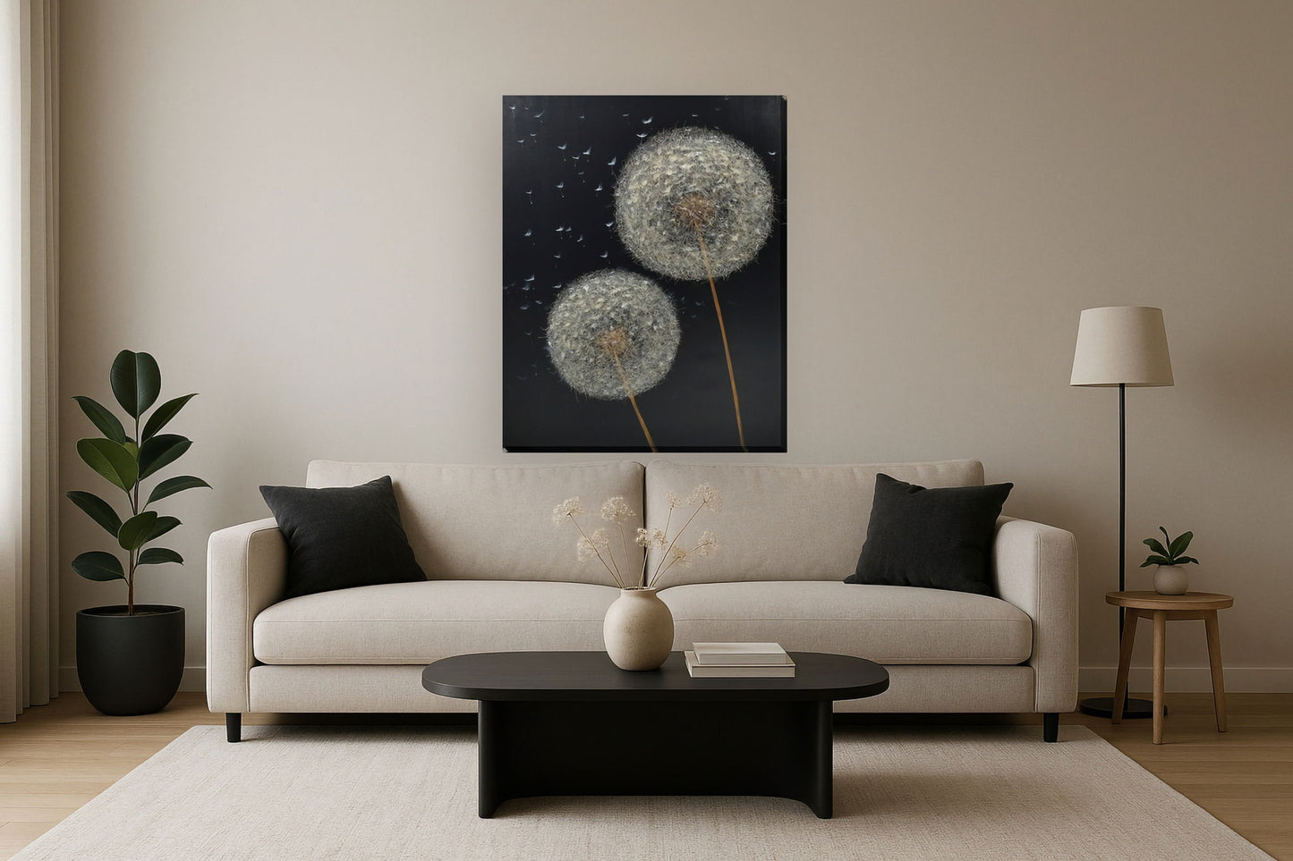 Silent Drift - 36" x 48" Framed Wall Art