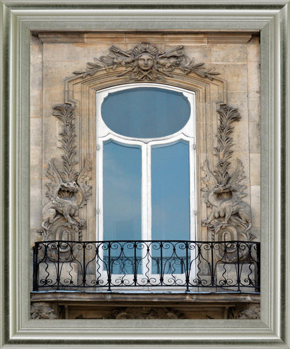 Ornate Balcony Gaze - 28" x 34" Framed Wall Art