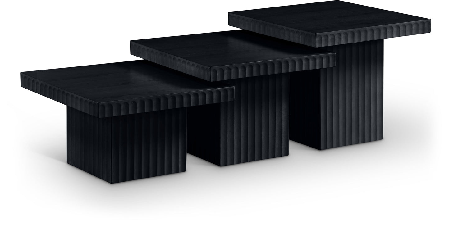 Spencer - Oak Veneer 3 Piece Coffee Tabl