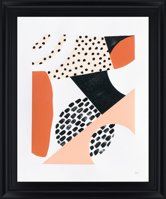 Terracotta Motion - 28" x 34" Framed Wall Art