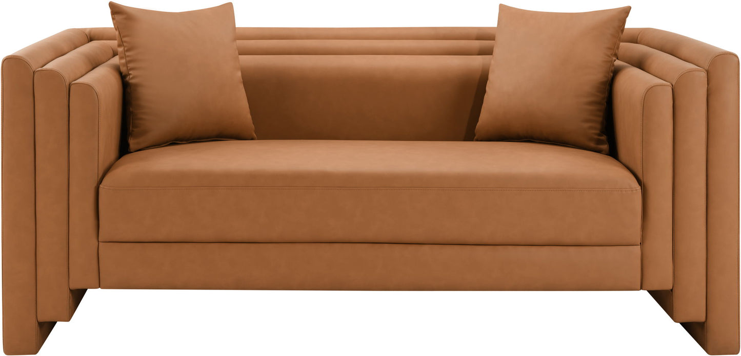 Everett - Vegan Leather Upholstered Loveseat