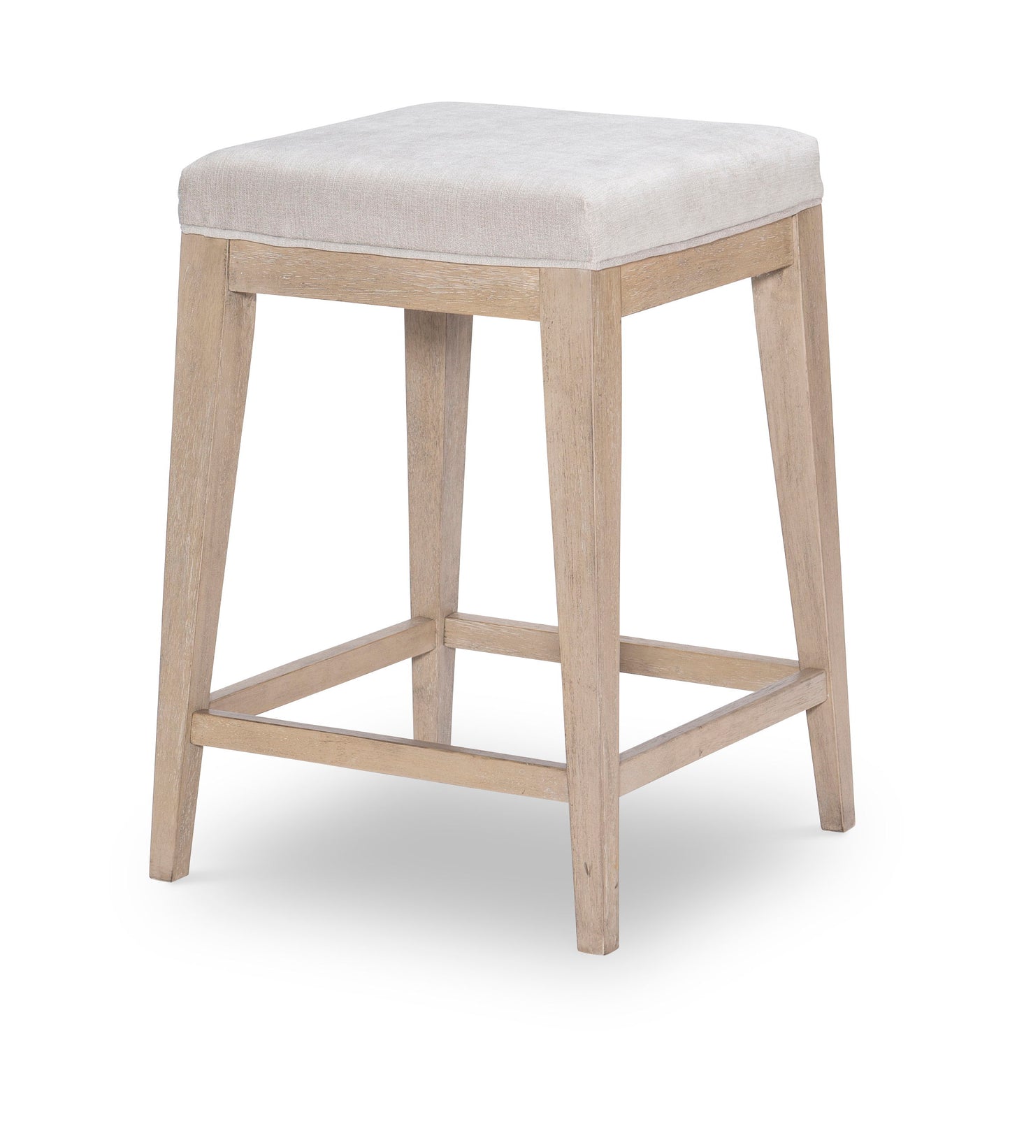 Edgewater Soft Sand - Upholstered Stool - Light Brown