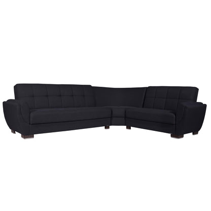 Ottomanson Armada Air - Upholstered Convertible Sectional With Storage - Polyester