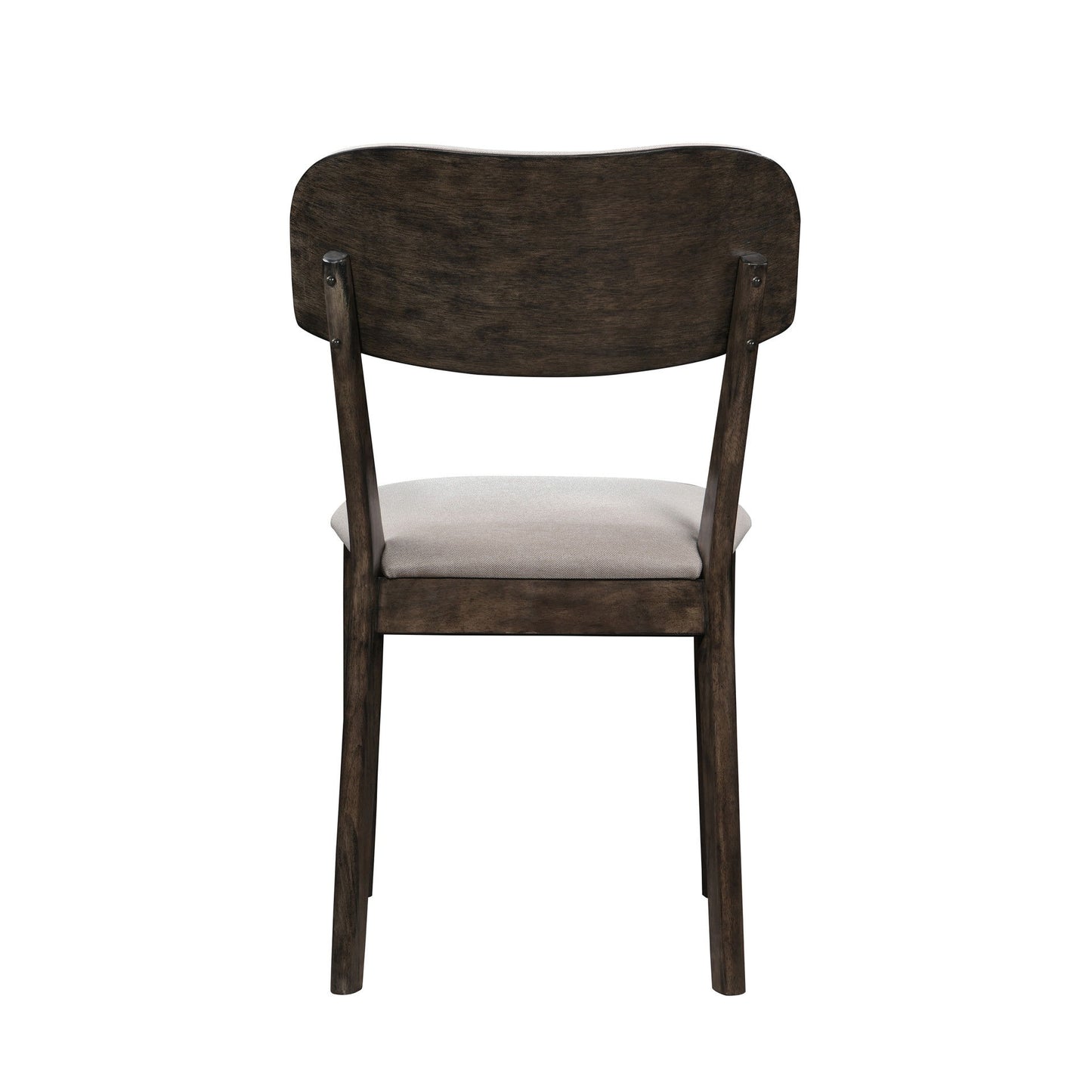 Rex - Open Back Dining Chair (Set of 2) - Brown And Beige