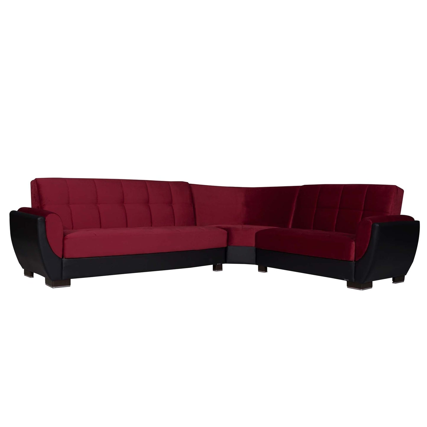 Ottomanson Armada Air - Upholstered Convertible Sectional With Storage - Microfiber