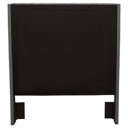 Camille - Upholstered California King Panel Headboard - Gray