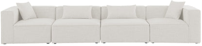 Cube - Linen Modular 4 Seat Sofa