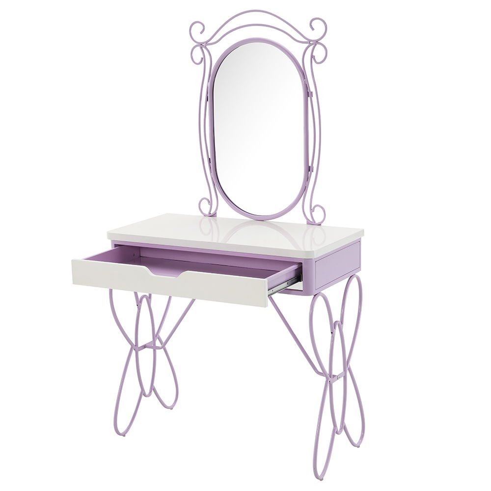 Priya II - Vanity Set - White & Light Purple