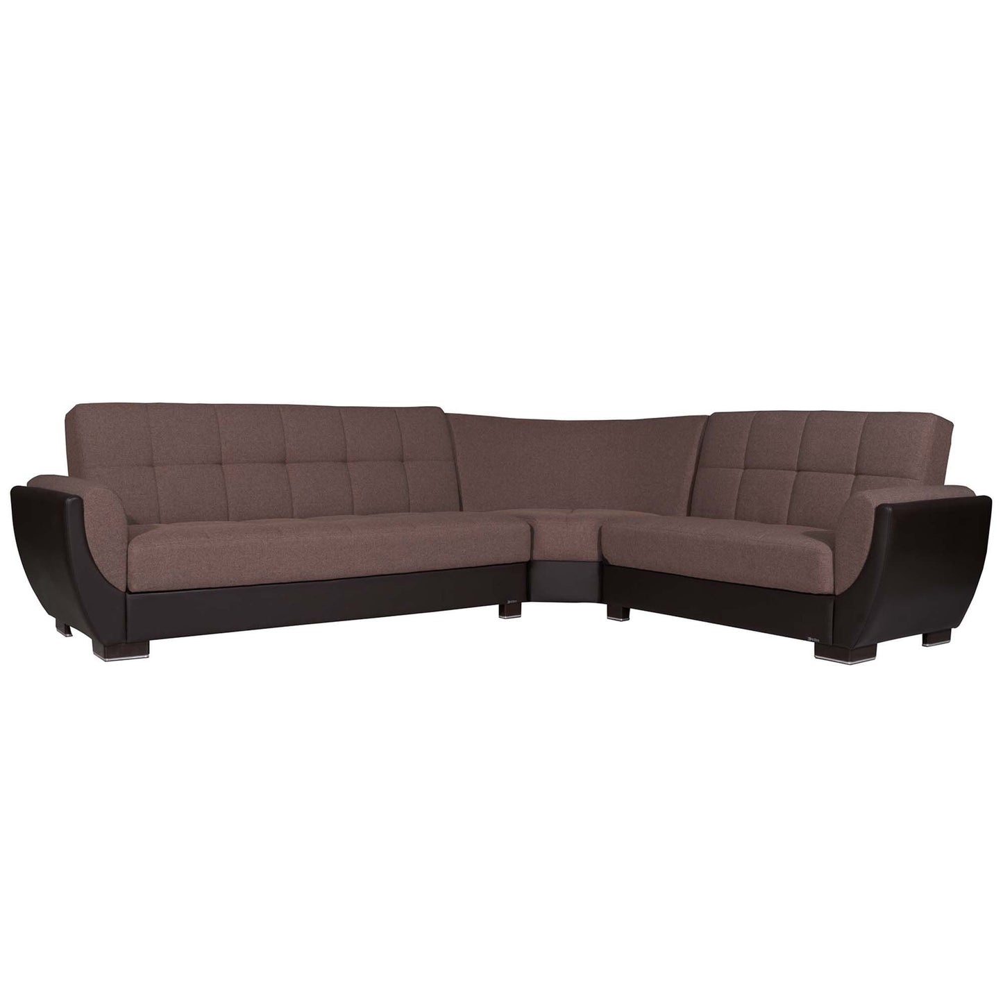 Ottomanson Armada Air - Upholstered Convertible Sectional With Storage - Polyester