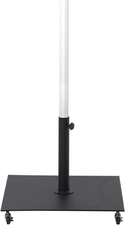 Fiji - Aluminum Patio Umbrella With Square Black And White Base