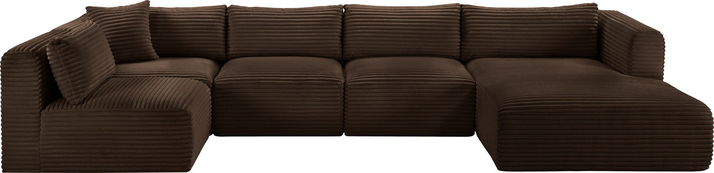 Shaggy - 5 Piece Modular U-Shaped Sectional