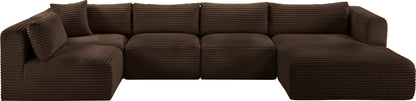 Shaggy - 5 Piece Modular U-Shaped Sectional