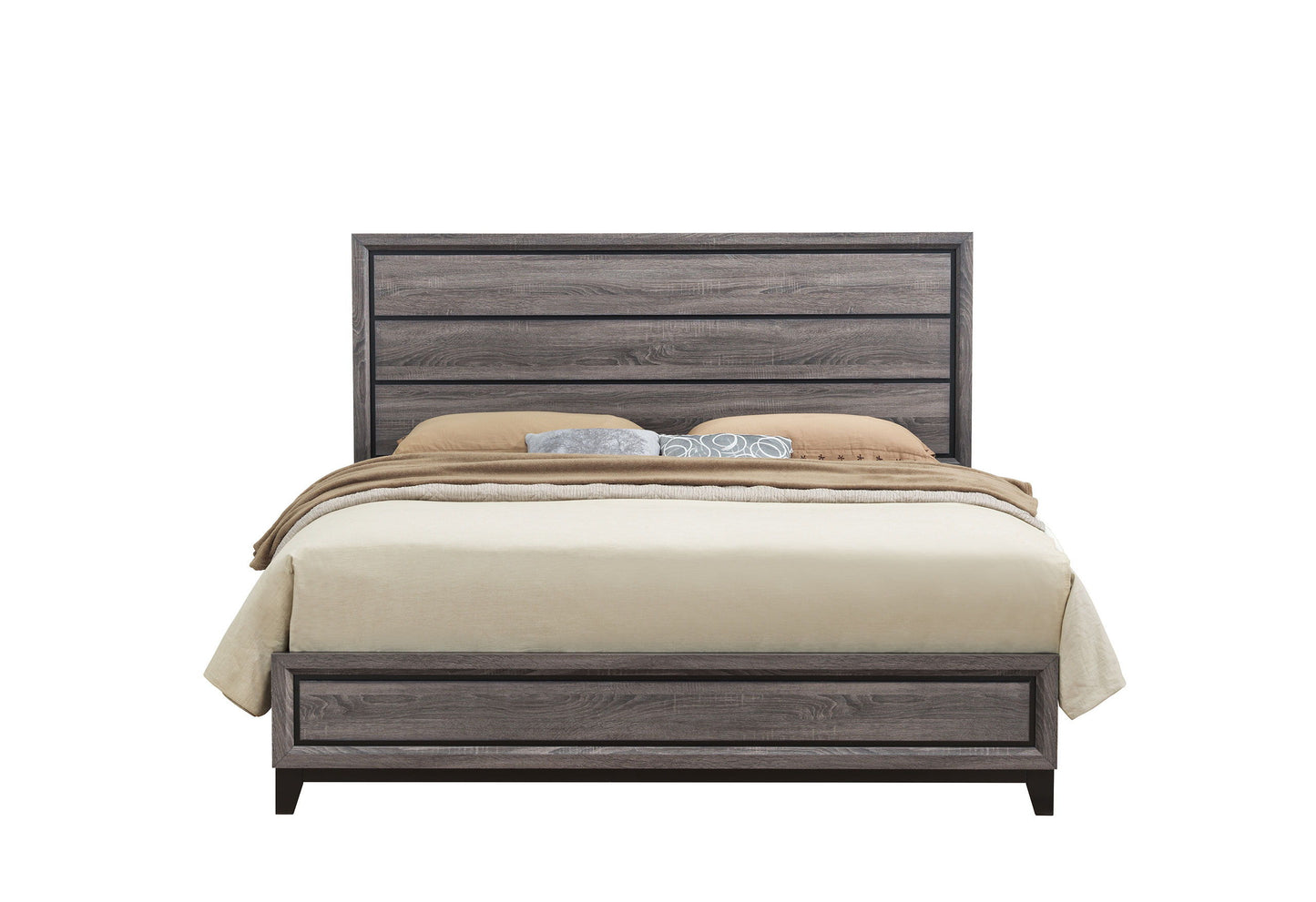 Kate - King Bed - Gray