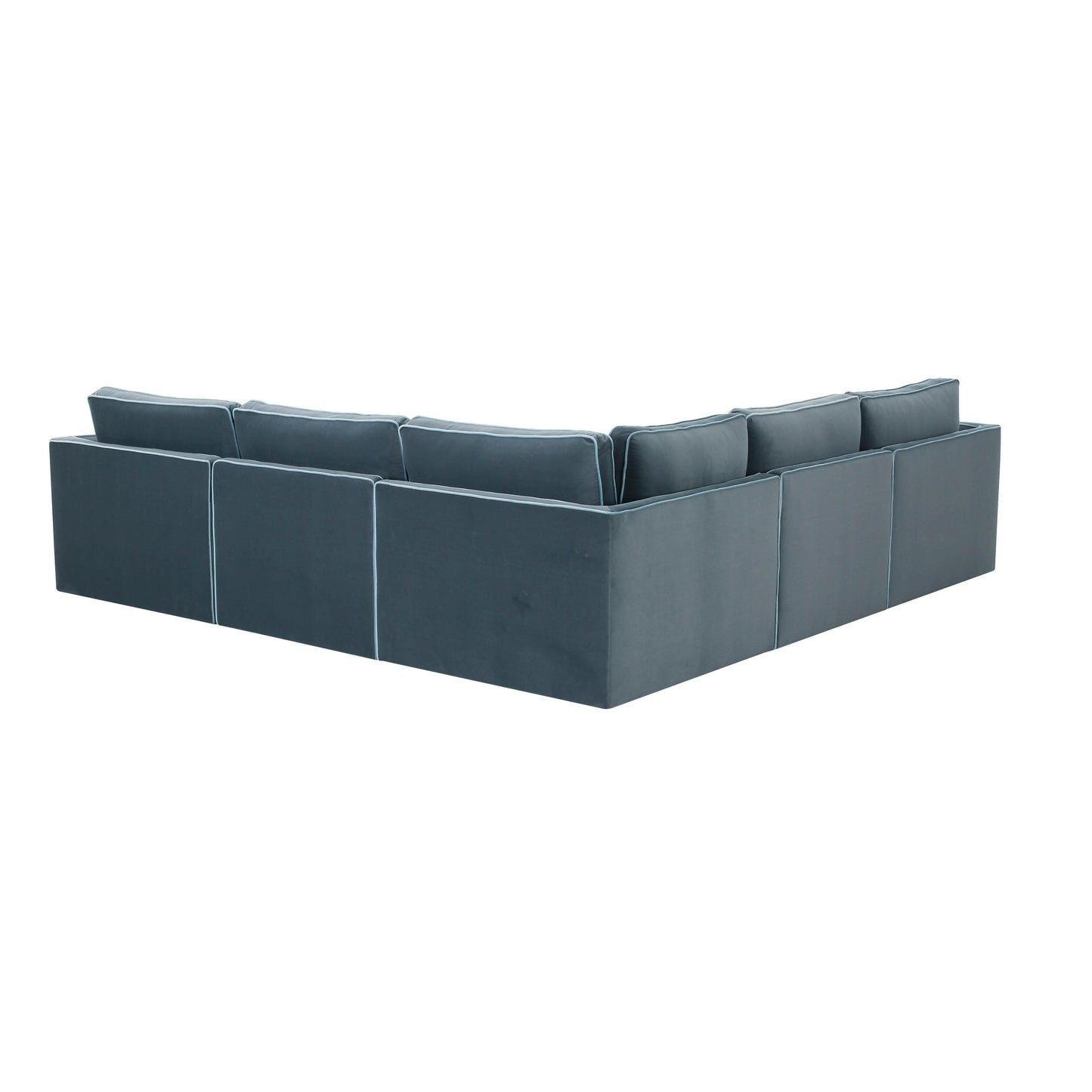 Willow - Modular L Sectional - Misty Blue