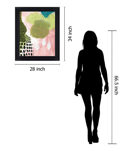 Garden Whimsy - 28" x 34" Framed Wall Art - Green