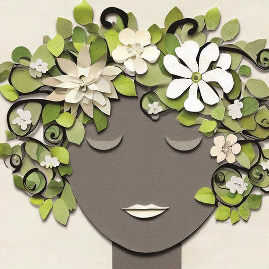 Garden Goddess 2 By Nicole Decamp - Green
