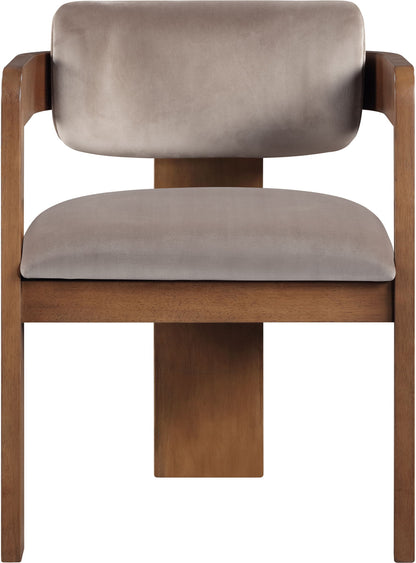 Sacha - Velvet Dining Chair With Brown Base (Set of 2)